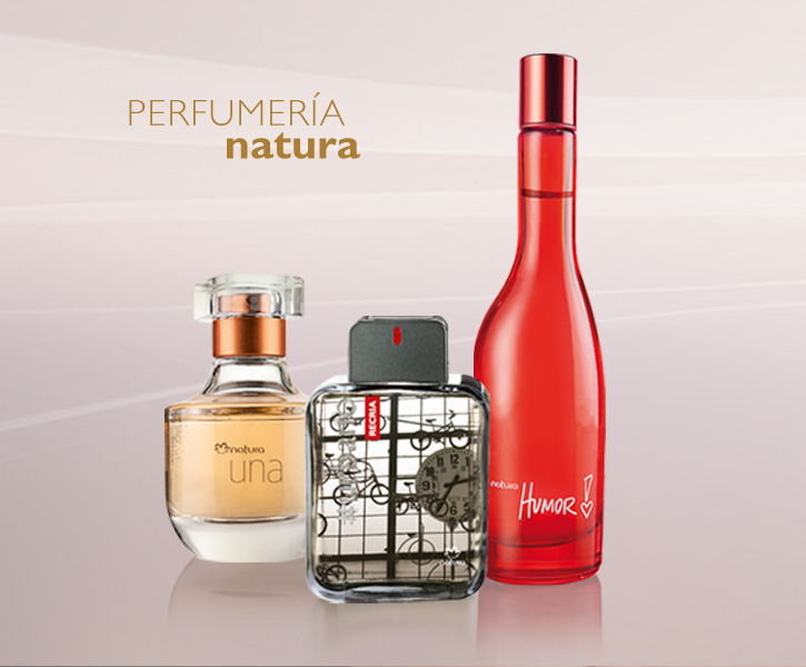 Tres perfumes diferentes de Natura