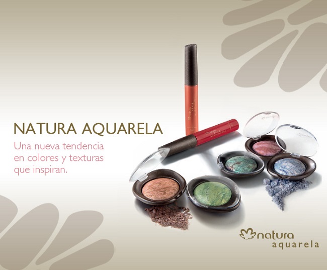 Natura Aquarela, sombras, rubores y labiales líquidos