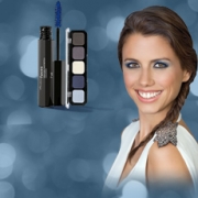 productos Natura Faces sombra de 5 colores frios con mascara para pestañas azules